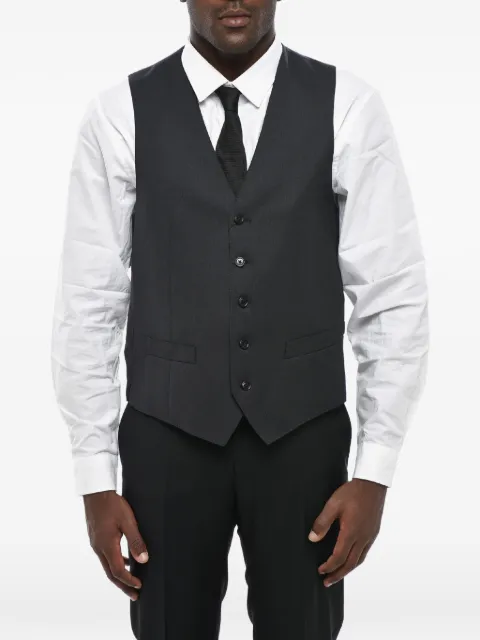 Corneliani virgin wool waistcoat Grey 85C2619818060013