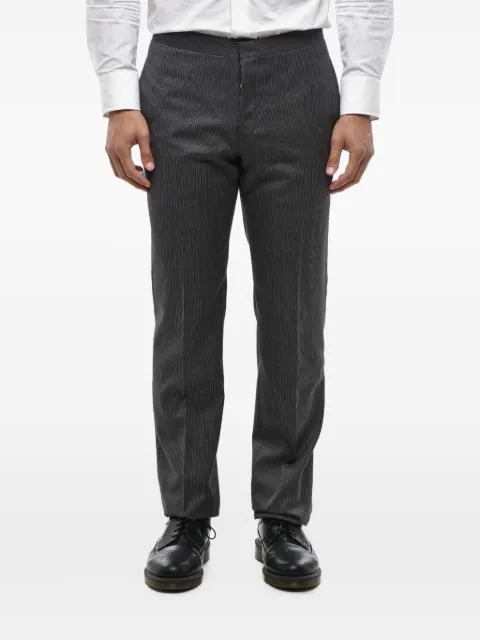 Corneliani Cerimonia Academy pinstriped virgin-wool trousers Grey 8552930117160013