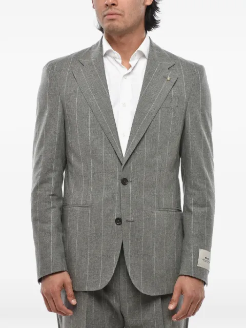 Corneliani CC Collection pinstripe single-breasted suit Grey 27NZ122767270050
