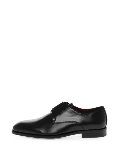 Corneliani brushed-leather derby shoes Black 85HS030120923001