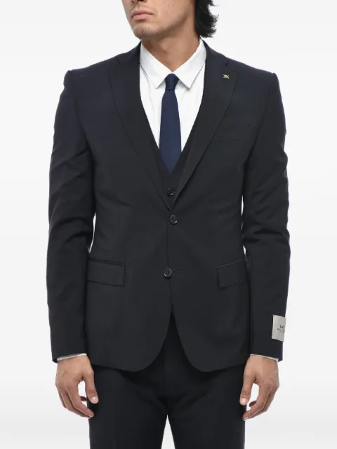 Corneliani CC Collection three-piece single-breasted suit Blue 278R292768563001