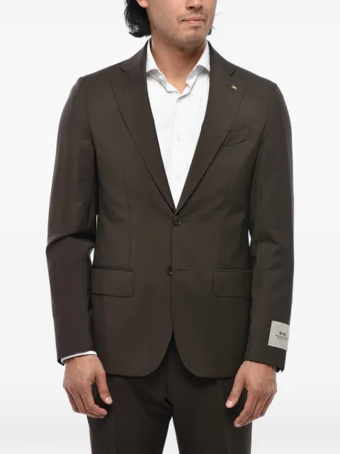 Corneliani CC Collection single-breasted notch-lapel suit Brown 277Z632764135030