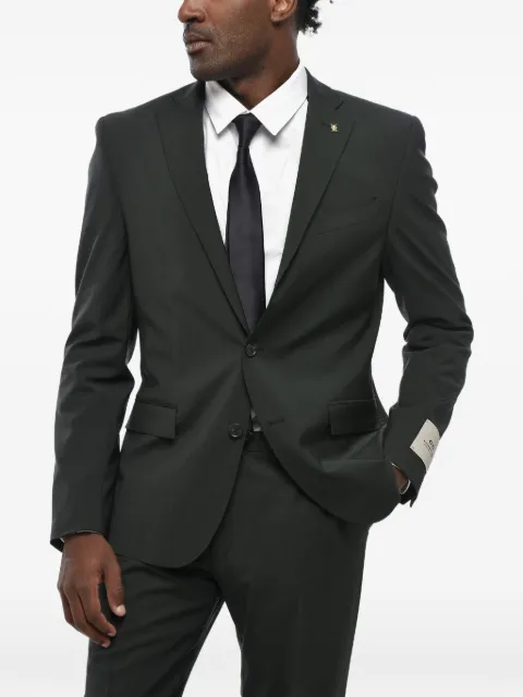 Corneliani single-breasted wool suit Brown 277R292768563