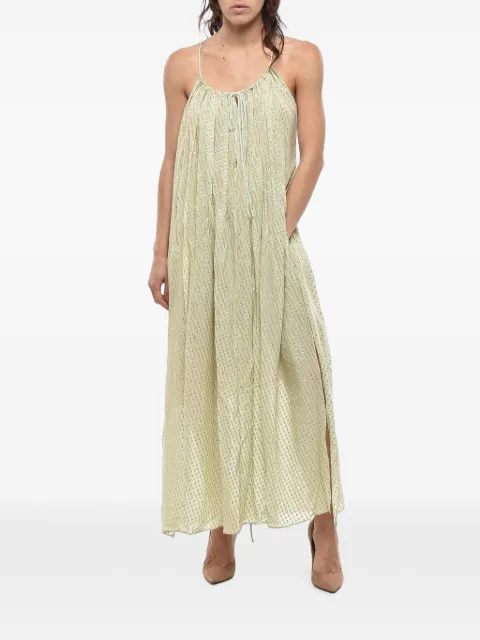 Stella McCartney Nadia Lurex-detail dress Green 601231SOA453941