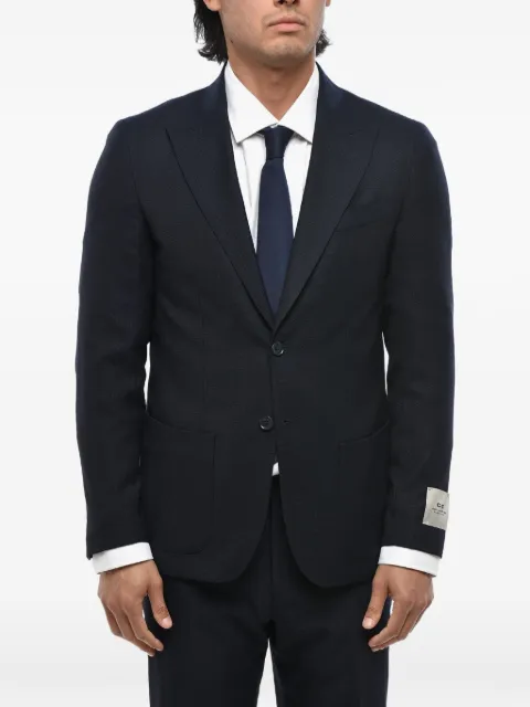 Corneliani single-breasted wool blazer Blue 27XZ512768475003