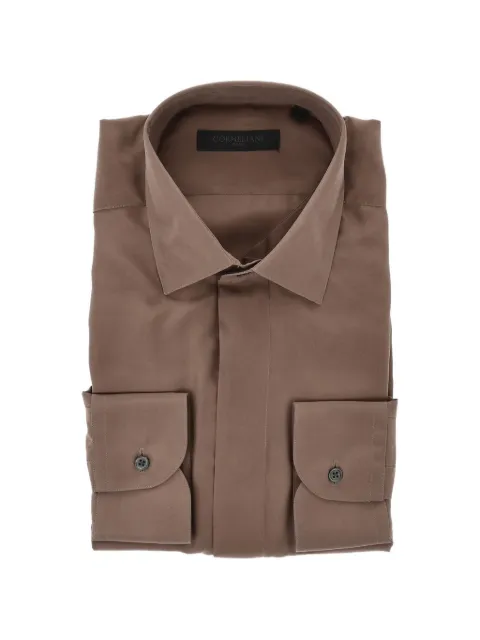 Corneliani silk shirt Brown 93P9609391906