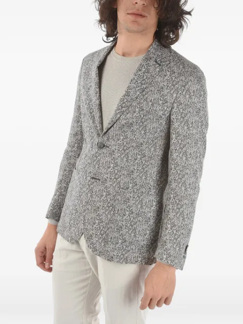 Corneliani printed single-breasted jacket Grey 85X5760113018031