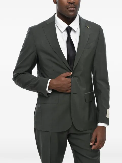 Corneliani single-breasted flap-pocket suit Grey 277Z632764135050
