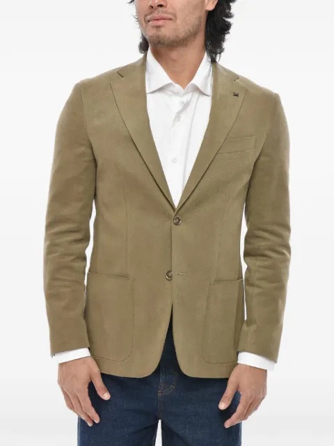 Corneliani single-breasted blazer Green 94XZ239468503035