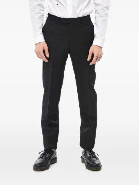 Corneliani CC Collection scalloped-hem trousers Black 845Z2Z9868150020