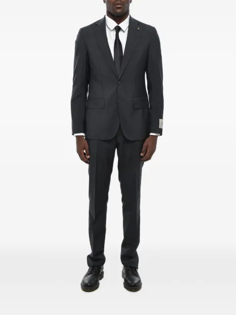 Corneliani single-breasted mohair-blend suit Grey 277Z632764135