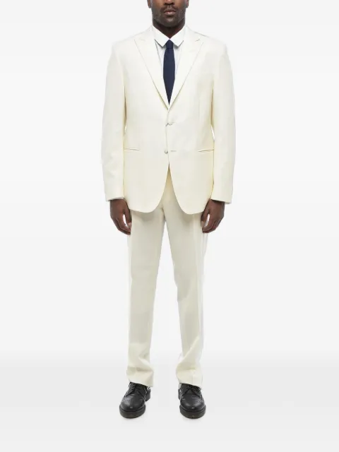 Corneliani peak-lapel virgin-wool suit White 937T199398080073