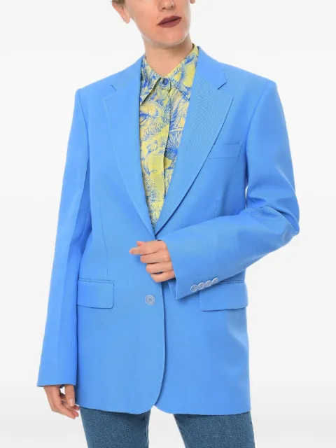 Stella McCartney twill blazer with flap pockets Blue 6044883STA45K4390