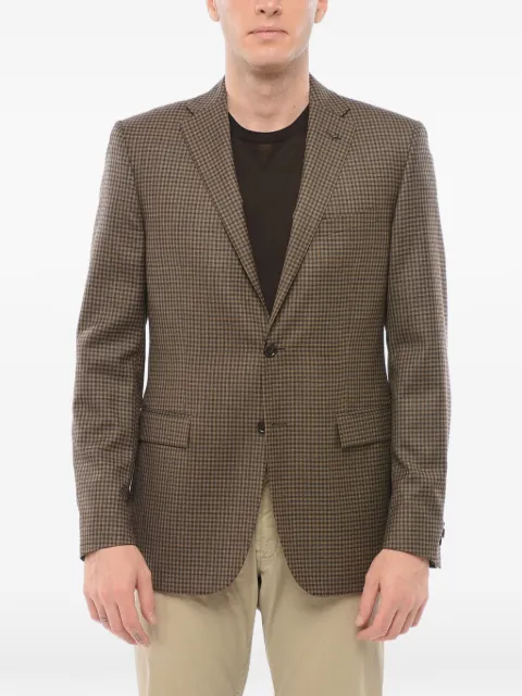 Corneliani checked wool blazer Brown 846Z2Z8986300031