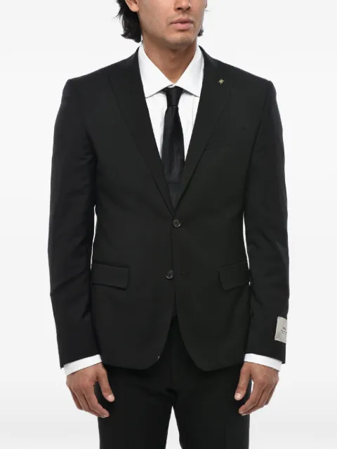 Corneliani single-breasted virgin-wool suit Black 277R292768446020