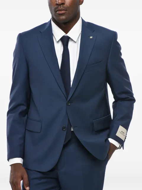 Corneliani single-breasted wool suit Blue 277R452768326003