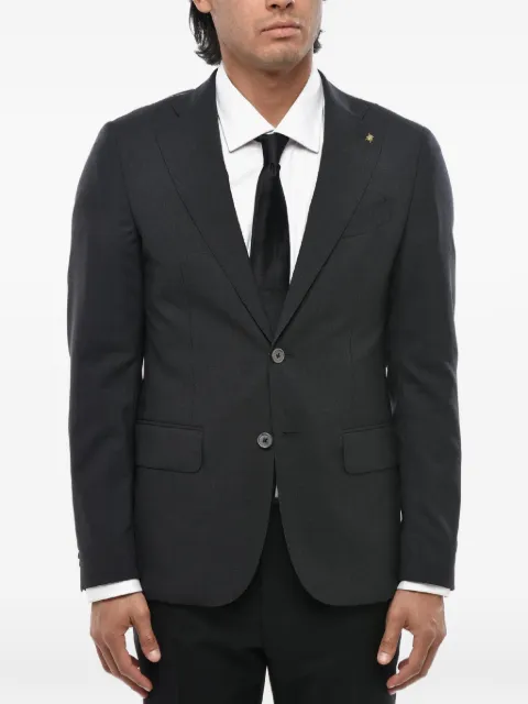Corneliani single-breasted wool blazer Grey 85XZ860168414013