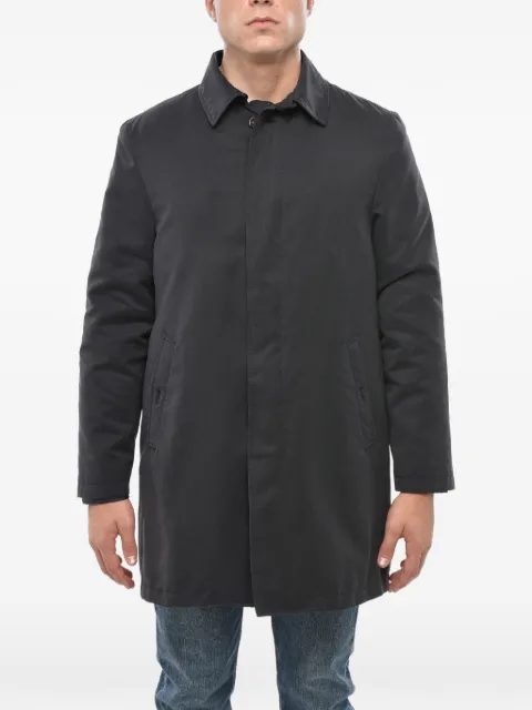 Corneliani hidden-closure coat Grey 74132F8481029701