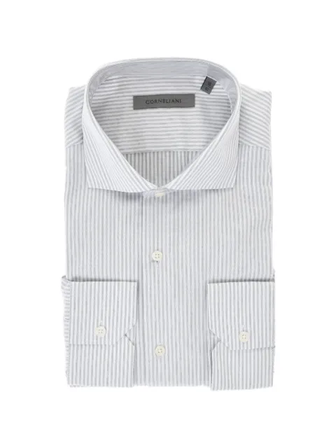 Corneliani striped cotton shirt White 91P02N3120256080