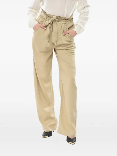 ISABEL MARANT Priana belted trousers Neutrals PA0367FAB3H01ELIGHTKHAKI