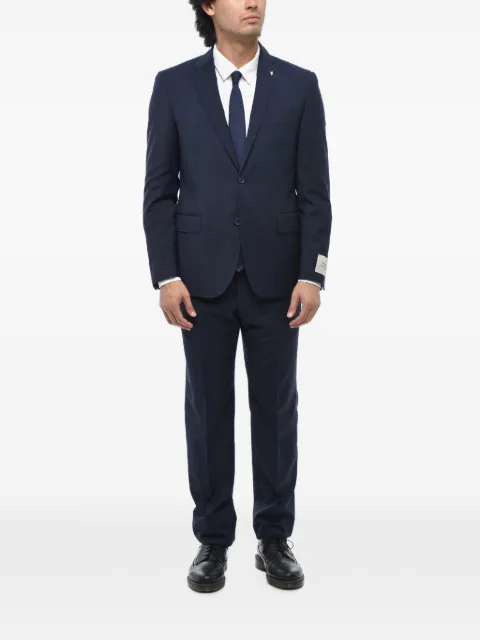 Corneliani single-breasted virgin-wool suit Blue 277R492768325002