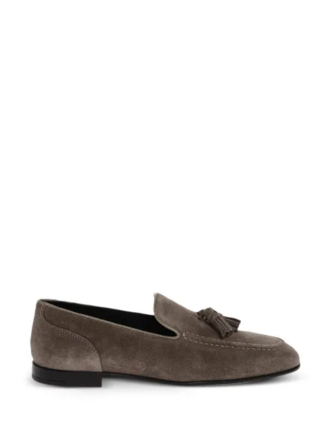 Corneliani tassel-detail suede loafers Grey 89TMD32120906029