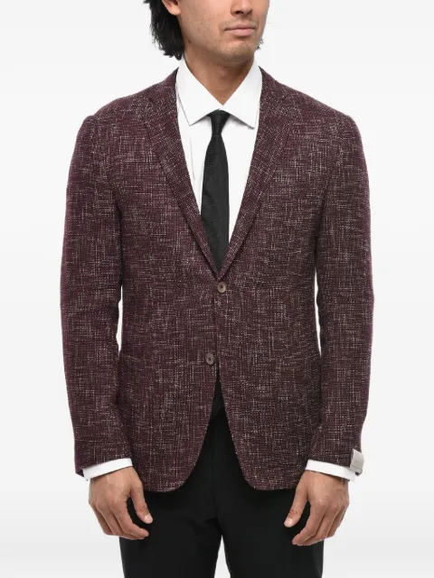 Corneliani notch-lapel blazer Red 85XY720118350040