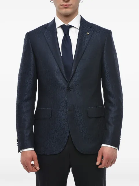 Corneliani notch-lapel blazer Blue 856R490166102001
