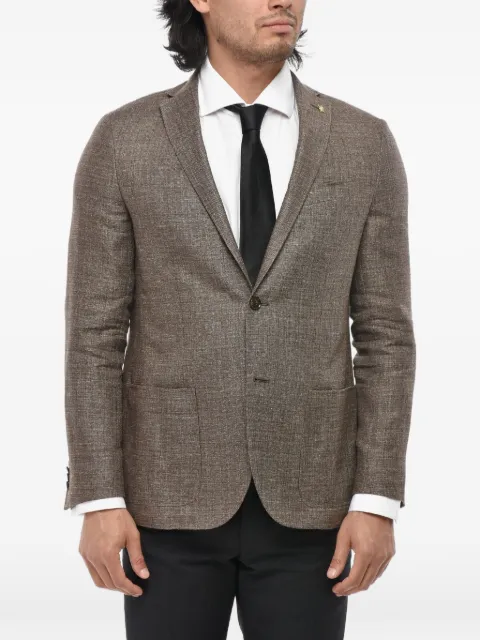 Corneliani single-breasted blazer Brown 93XR479368281030