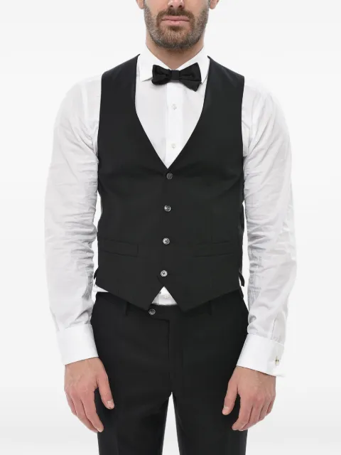 Corneliani virgin-wool waistcoat Black 93CT059398150020