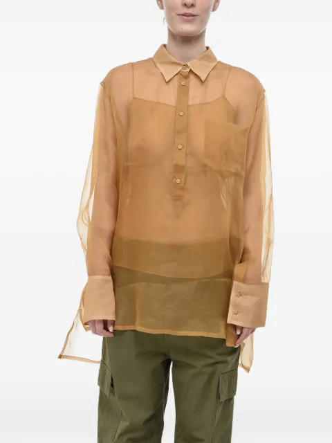 SUPER BLOND silk organza shirt Orange SHIRTVTANKTOPCOL8