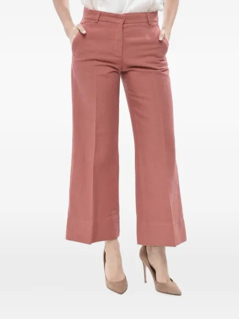 QL2 cropped tailored trousers Pink MELODYD50142