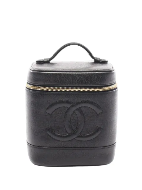 CHANEL Pre-Owned 1996-1997 CC Caviar Case vanity bag Black ZBBE3SN6ZTMDFZ32