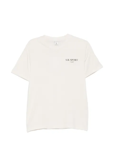 Sporty & Rich logo-print cotton T-shirt Neutrals TO119711304WH
