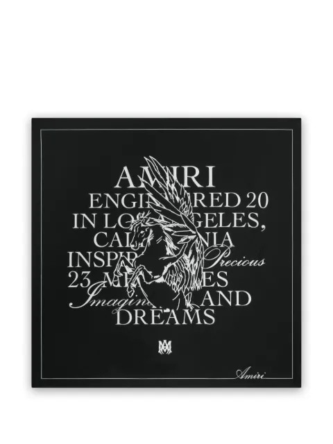 AMIRI Paris Show scarf Black SS23MSC004