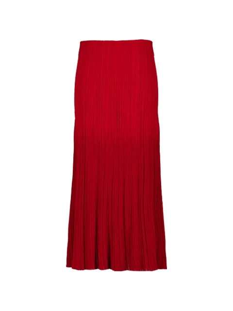Balmain pleated midi skirt Red HF1LE710KK08