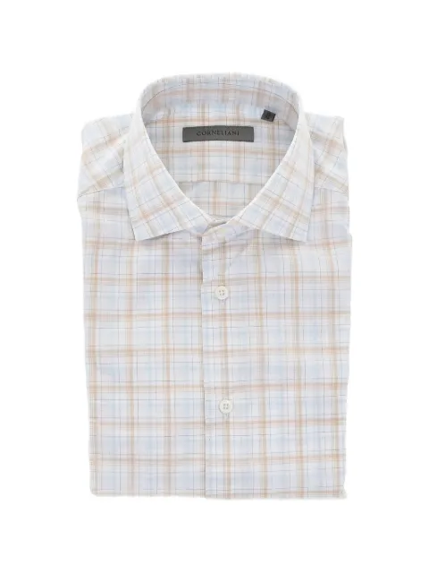 Corneliani check-pattern shirt White 87P1001111441030