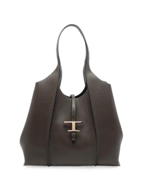 Tod's medium T-Timeless leather tote bag Green XBWTSBA0300XSO