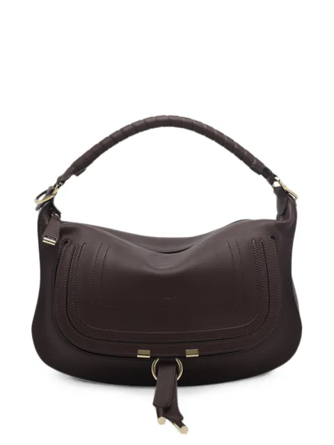 Chloé small Marcie leather shoulder bag Brown CH26SS882R35