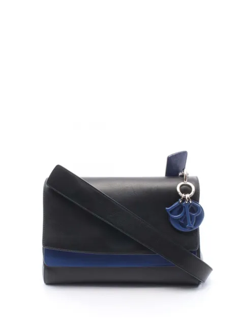 Christian Dior Pre-Owned 2014-2016 Medium Calfskin Be Dior Double Flap shoulder bag Black FF49GFTBVBY70B9J