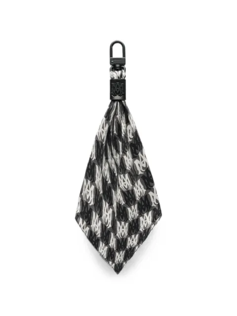 AMIRI silk Wavy MA keychain Black AW23MKF005