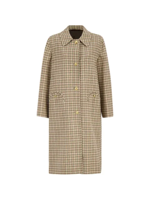 Blazé Milano Agape check-pattern coat Neutrals CTLDN01IAGA