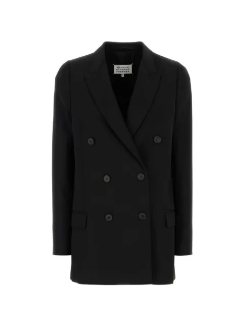 Maison Margiela double-breasted wool blazer Black S51BN0445M35899