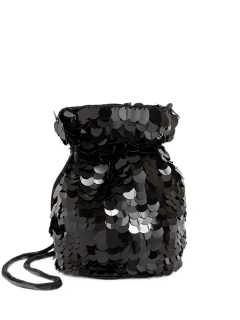 P.A.R.O.S.H. Gipsy sequin-embellished tote bag Black D050706GIPSYBAG
