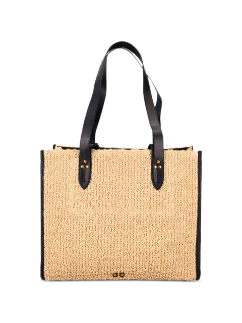 Jérôme Dreyfuss medium Leon woven tote bag Neutrals 48LEONMRAPH
