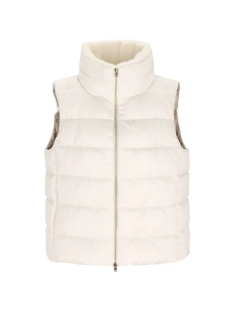 Herno padded faux-fur gilet Neutrals PI002271D12170