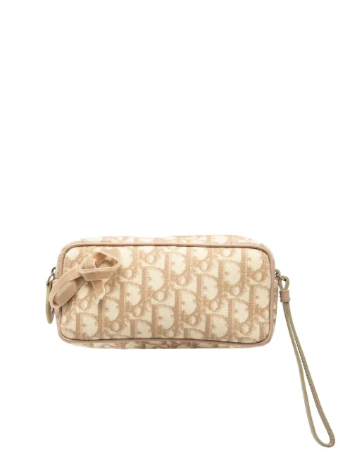 Christian Dior Pre-Owned 2005 Diorissimo Trotter Coated Canvas Romantique pouch Neutrals ZLDP8AT4DUCWW2BP