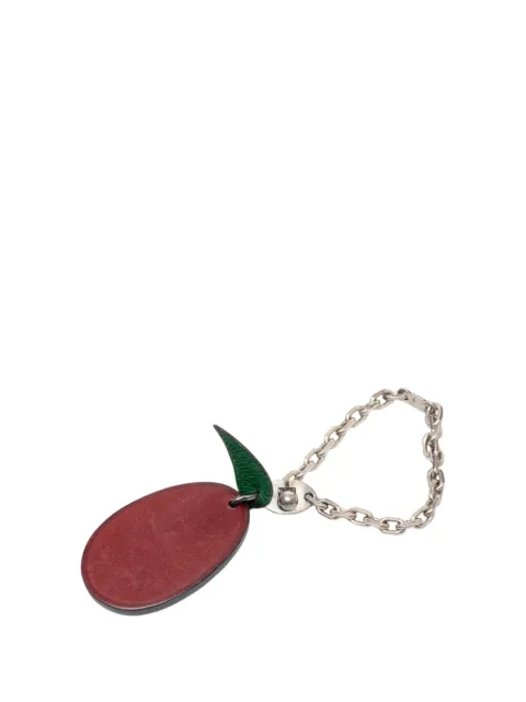 Hermès Pre-Owned 2000-2026 Leather Plum Bag Charm key chain Red 9QDX9TU7U7SL3D5M