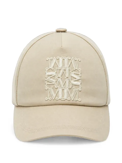 Max Mara logo-embroidered baseball cap Neutrals 2624576021MXASALMONE