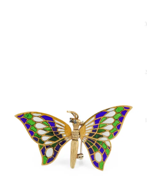 LB Exclusive plique-à-jour butterfly brooch Gold MF08062626